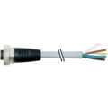 Murr Elektronik 7/8" female 0° with cable, PUR 5x1.5 gy UL/CSA+drag chain 1m 7000-78021-9610100